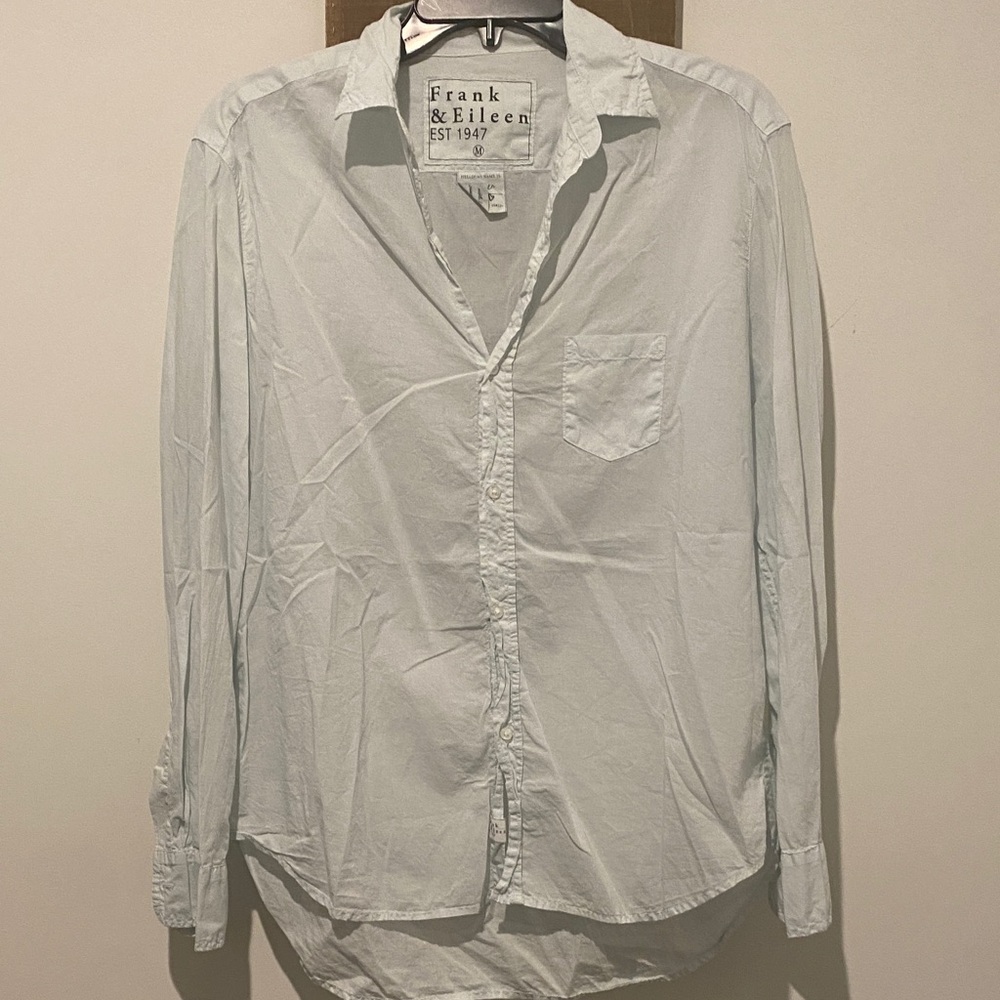 Frank & Eileen Women’s Sky Blue Button Down Shirt
